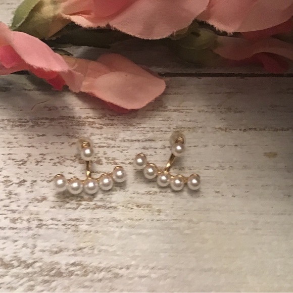 Pearl Jacket Earrings - Picture 5 of 7